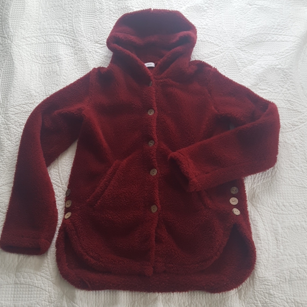 Women's Sherpa Button-up Hoodie